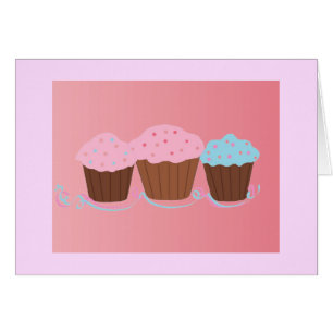 Trío de Cupcake - Blanco