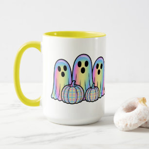 Trio de fantasmas lindos Taza de café de Halloween