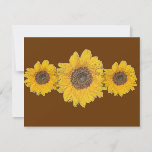 trío de girasol (Anverso)