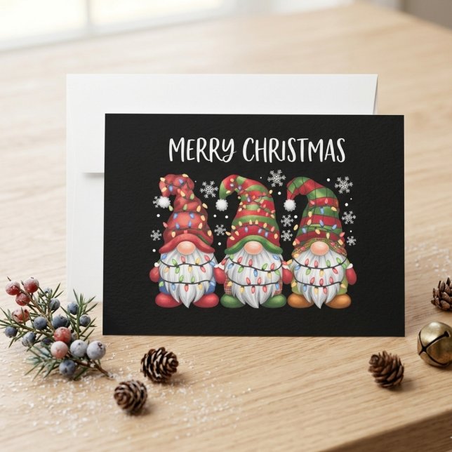 Trío de Gnomos de Navidad con Cuadros de Búfalo y  (Subido por el creador)