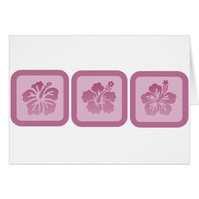 Trío de Hibiscus (Anverso (Horizontal))