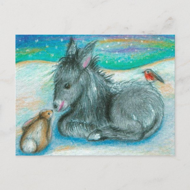 Trio de Navidad en la nieve (Anverso)