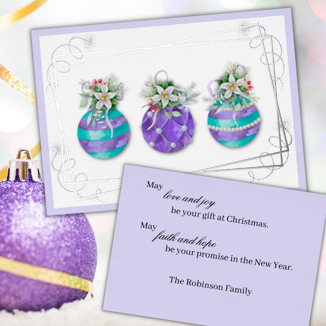Trio de Ornamentos de Navidad | Tarjeta de Relieve (Subido por el creador)