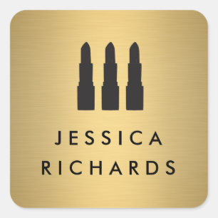 Trío de pintalabios sobre Pegatinas de artistas de