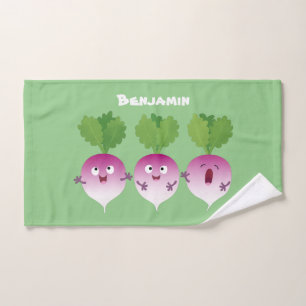 Trío de verduras de nabo lindo personalizado