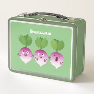 Trío de verduras de nabo lindo personalizado