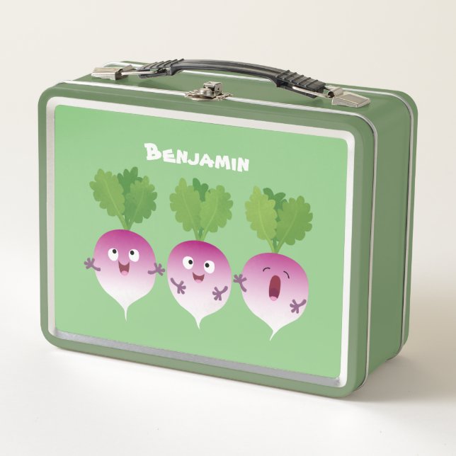 Trío de verduras de nabo lindo personalizado (Anverso)