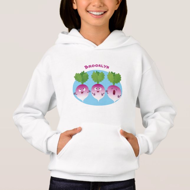 Trío de verduras de nabo lindo personalizado (Anverso)