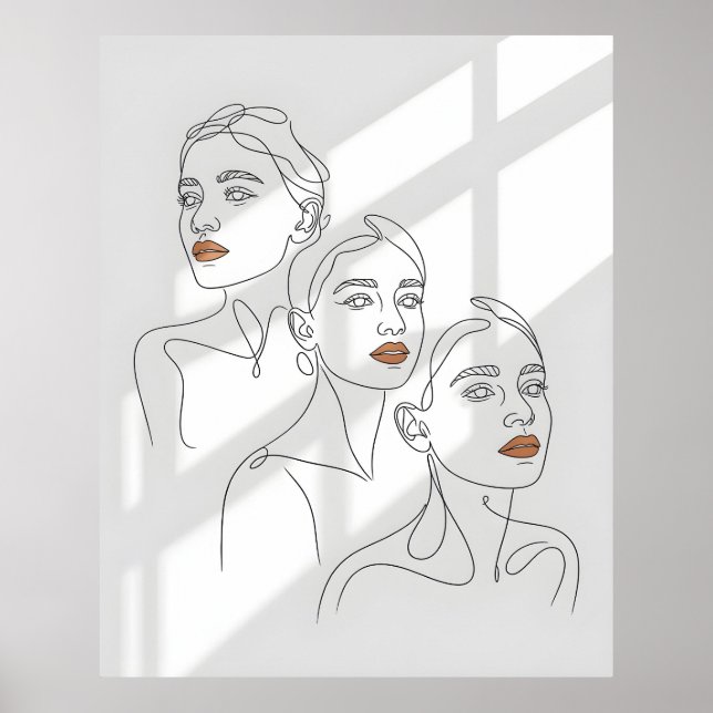 Trío Femenino de Arte de Línea (Frente)