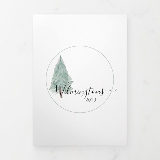 Triple 3 tarjeta acuarela fotográfica (Foto de portada)