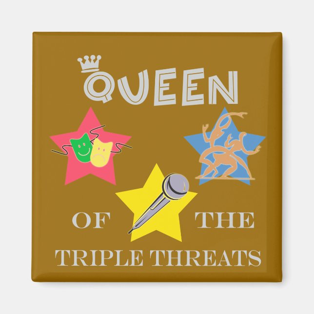 Triple amenaza a la reina imán (Frente)