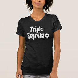 Triple camiseta olímpica de espresso, creativa de