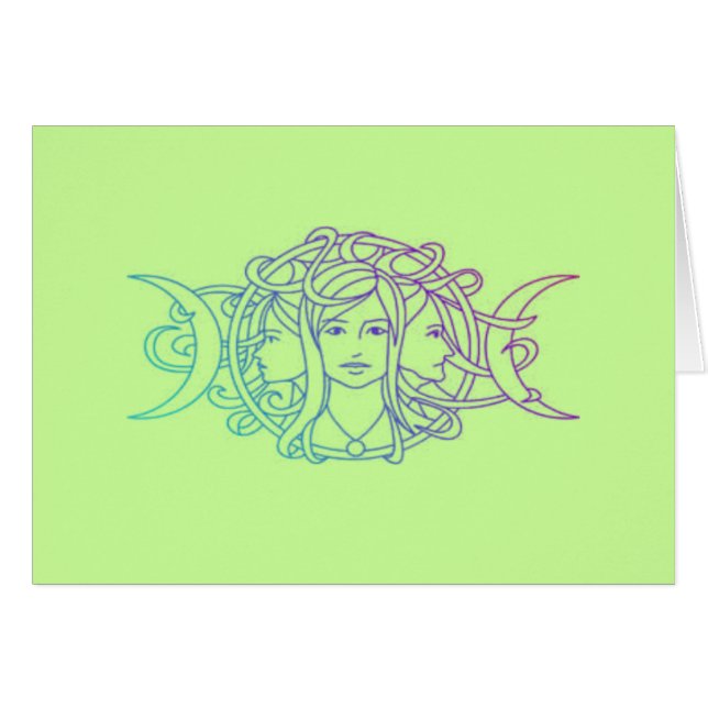 Triple diosa lunar pagana (Anverso (Horizontal))