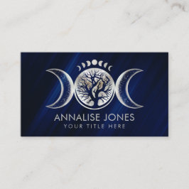 Triple luna - Árbol de vida Tarjeta de visita de o