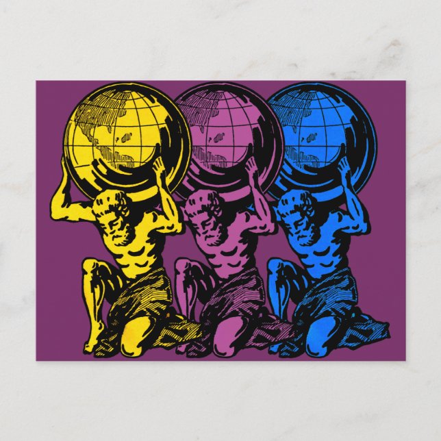 Triple postal de Atlas (Anverso)