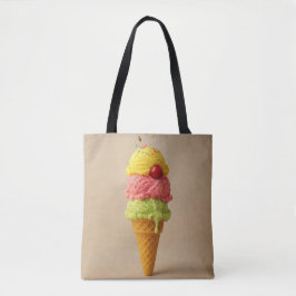 Triple Scoop Delight - Bolsa De Tote De Crema De H
