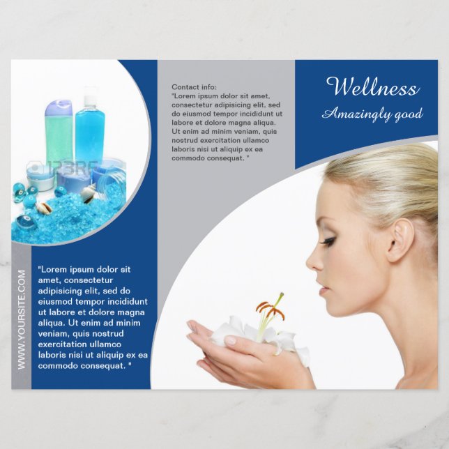Triple Spa Wellness Brochure Flyer Design (Anverso)