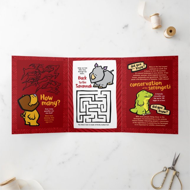 Triple tarjeta de saludo de rompecabezas de guijar (Interior)