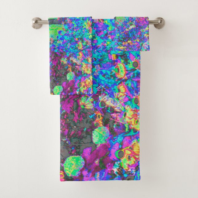 Trippy Lime Green y Purple Garden Sunrise (In situ)