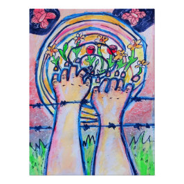 Trippy Whimsical Surreal Poster | Reach