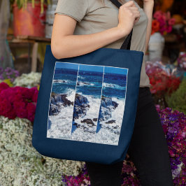 Triptch De Ondas Caídas En La Bolsa De Rocas