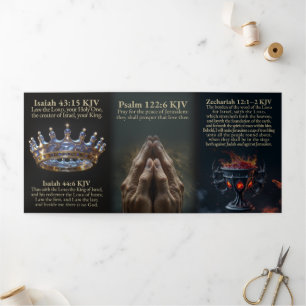 Tríptica Copa de la temblorosa tarjeta Tri-Fold KJV
