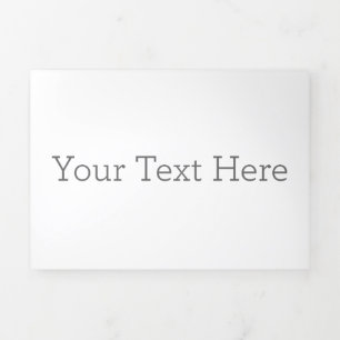 Tríptica Crea tu propia invitación plegable de carta de 5"