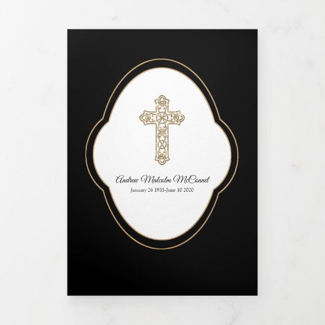 Tríptica Cruz dorada Invitación de muerte negra (Foto de portada)