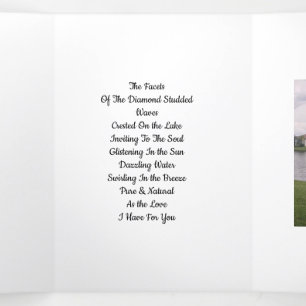 Tríptica Facetas De La Tarjeta Trípica De Amor