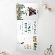 Invitación a la boda forestal