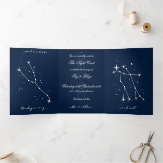 Tríptica Invitación a la boda romántica de BookTok - Taurus