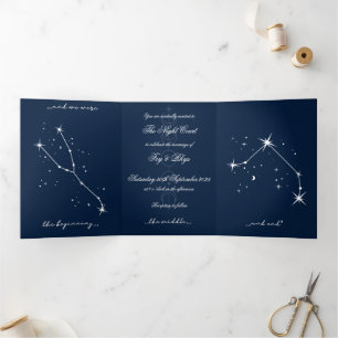 Tríptica Invitación a la boda romántica de BookTok - Taurus