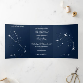 Tríptica Invitación a la boda romántica de BookTok - Taurus
