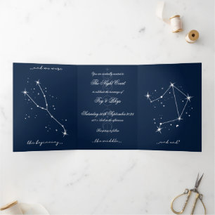 Tríptica Invitación a la boda romántica de BookTok - Taurus