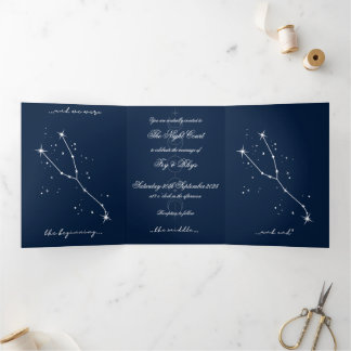 Tríptica Invitación a la boda romántica de BookTok - Taurus