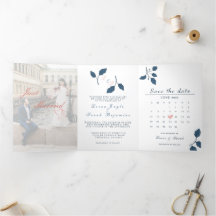 Invitación a matrimonio triple de letras