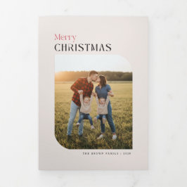 Tríptica Invitación plegable de carta trifold de colaje de 