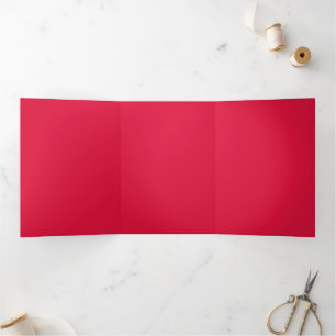 Tríptica Invitación Plegable Triple Crimson & Beige – Perso