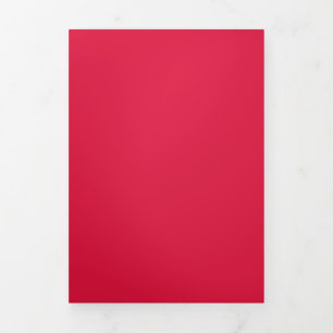 Tríptica Invitación Plegada Carmesí y Dorada – Personalizab