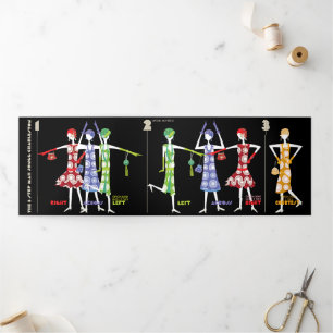 Tríptica Mah Jongg Charleston/American Tiles Tarjeta triple