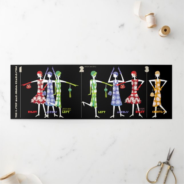 Tríptica Mah Jongg Charleston/American Tiles Tarjeta triple (Exterior)