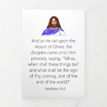 Tarjeta plegable de la triple hora de fin