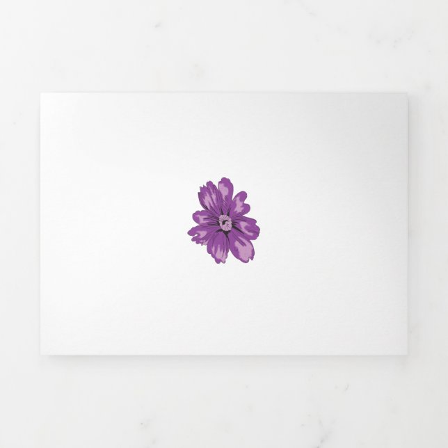 Tríptica Tarjeta plegable triple (Foto de portada)