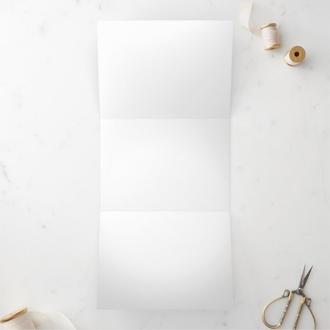Tríptico Anuncio de Doblez de Carta Trifold (Interior)