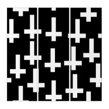 blanco negro oscuro de cabeza
