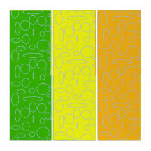 Círculos retro Lote Naranja verde amarillo geométr