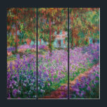 Tríptico Claude Monet - El jardín del artista en Giverny<br><div class="desc">El jardín del artista en Giverny / Le Jardin de l'artiste a Giverny - Claude Monet,  1900</div>