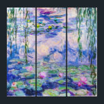 Tríptico Claude Monet - Lilies de agua / Nympheas 1919<br><div class="desc">Lilies de agua / Nympheas (W.1852) - Claude Monet,  Petróleo en lienzo,  1916-1919</div>