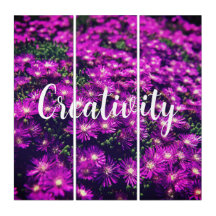Creatividad Flor púrpura