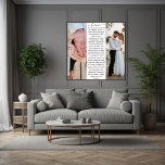 Tríptico elegante Boda moderno de reciente casamiento Regal<br><div class="desc">moderno y elegante Boda recién casado Regalo personalizado Vow Esta exquisita obra de arte mural es una creación a medida, que captura la esencia del amor moderno y los votos bodas personalizados. El encanto contemporáneo de los recién casados está perfectamente plasmado en una fotografía meticulosamente elegida, en la que la...</div>
